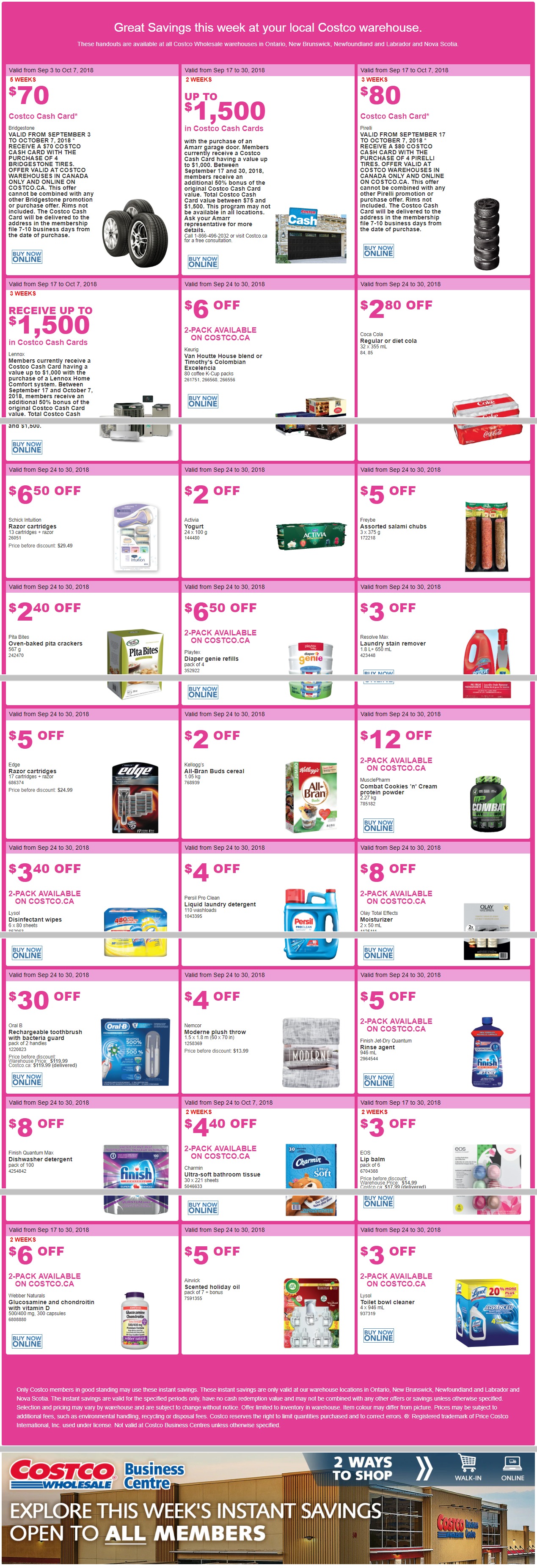 Costco Canada Flyer September 24 - September 30, 2018